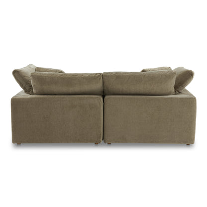 Clive Lounge Modular Sectional Desert Sage Modular Sectionals, Green / Wood and Plywood Frame