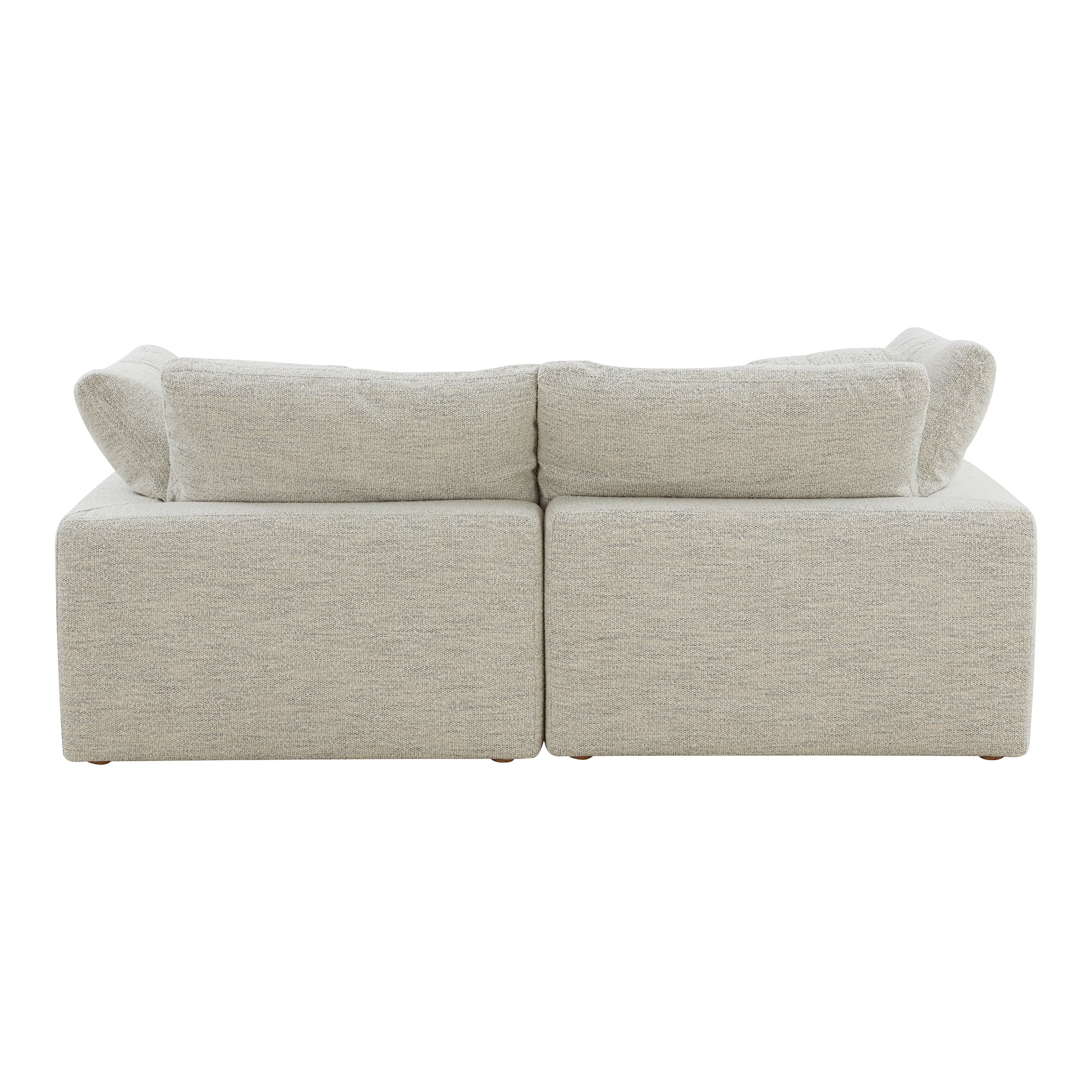 Clive Lounge Modular Sectional Coastside Sand Modular Sectionals, Grey / Wood and Plywood Frame