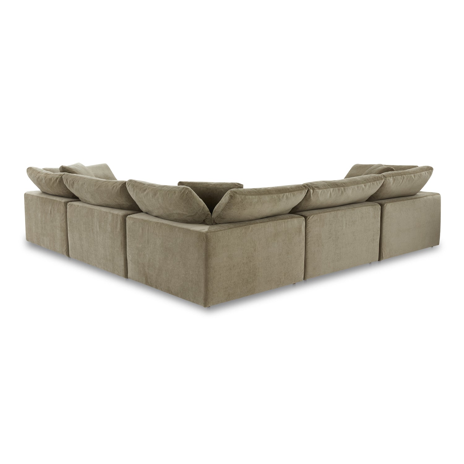 Clive Nook Modular Sectional Desert Sage Modular Sectionals, Green / Wood and Plywood Frame