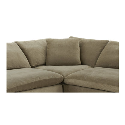 Clive Nook Modular Sectional Desert Sage Modular Sectionals, Green / Wood and Plywood Frame