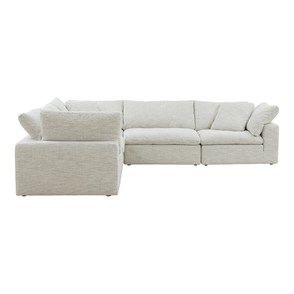 Clive Nook Modular Sectional Coastside Sand Modular Sectionals, Grey / Wood and Plywood Frame