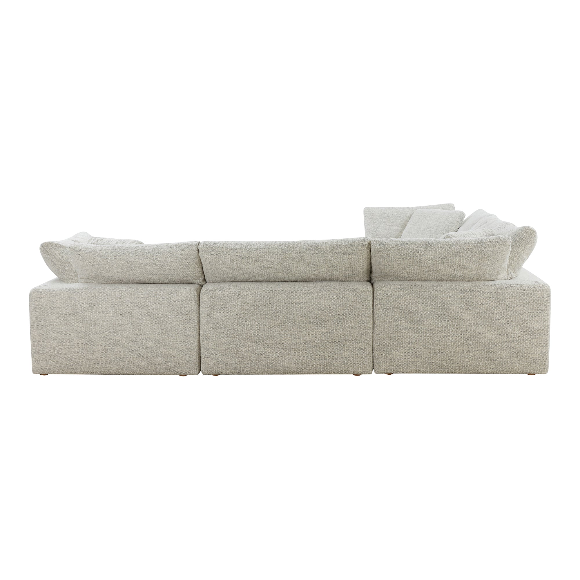 Clive Nook Modular Sectional Coastside Sand Modular Sectionals, Grey / Wood and Plywood Frame