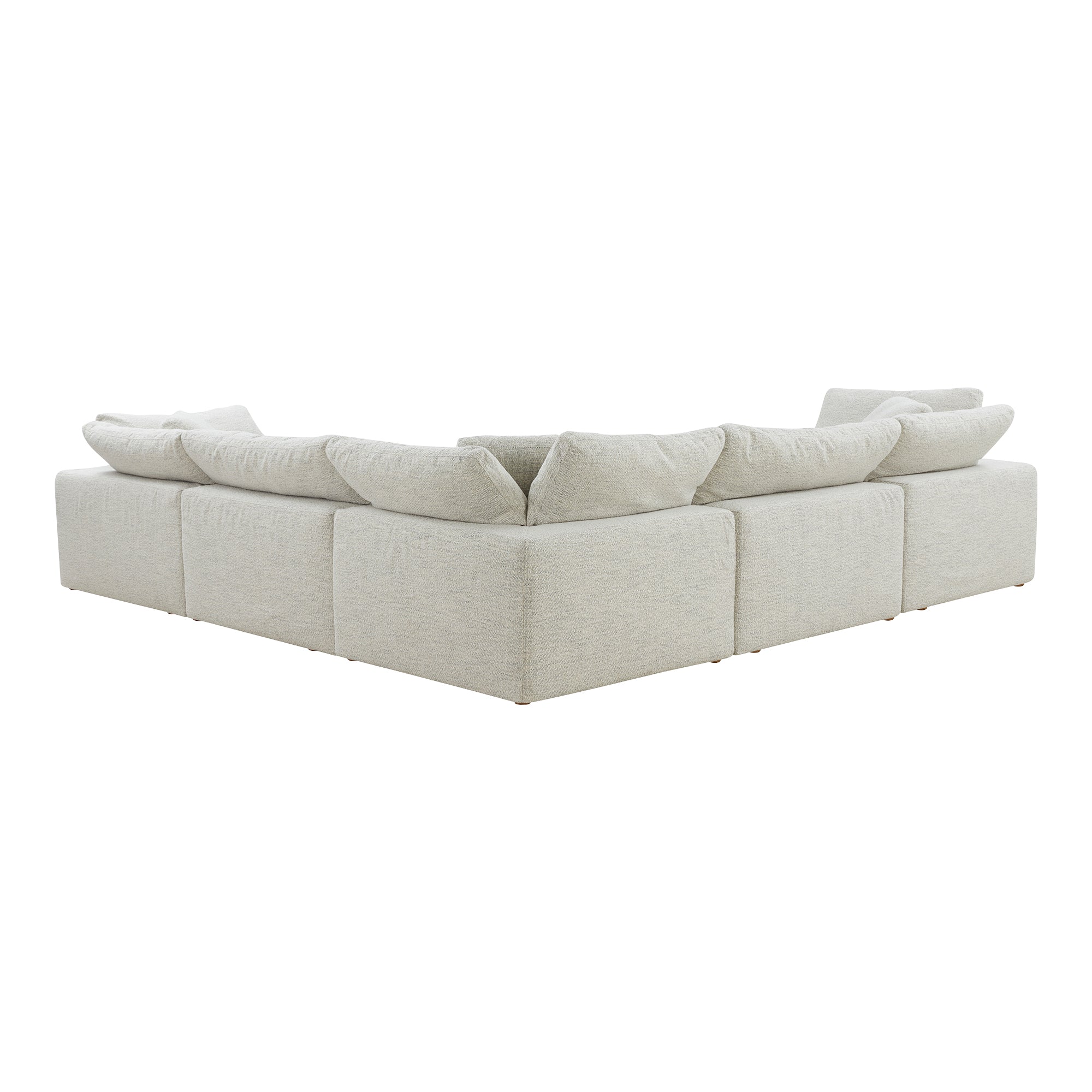 Clive Nook Modular Sectional Coastside Sand Modular Sectionals, Grey / Wood and Plywood Frame