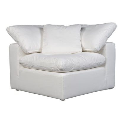 Tera Condo Chair Cream White Slipper Chairs, White / Wood and Plywood Frame