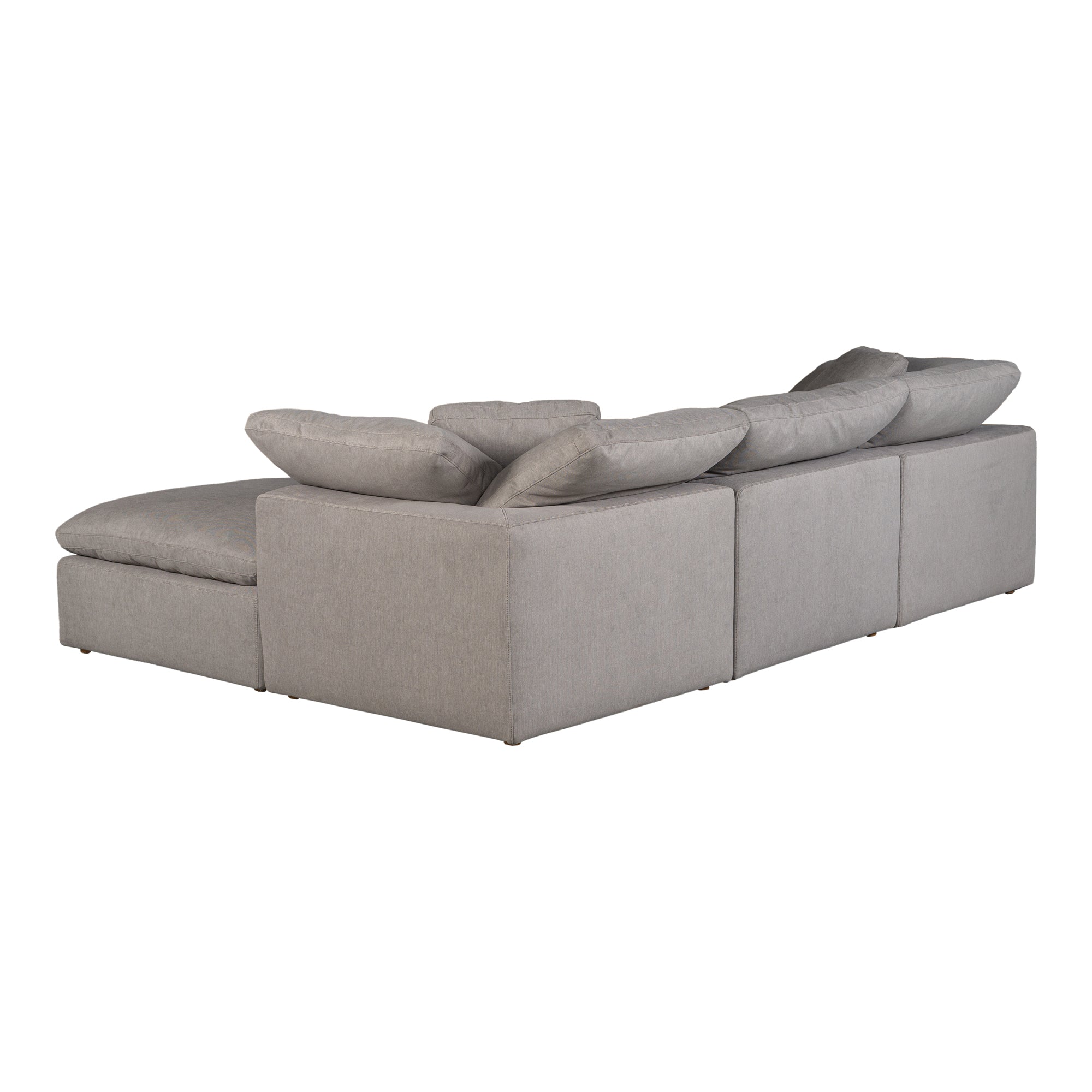 Tera Condo Lounge Modular Sectional Cream White Modular Sectionals, White / Wood and Plywood Frame