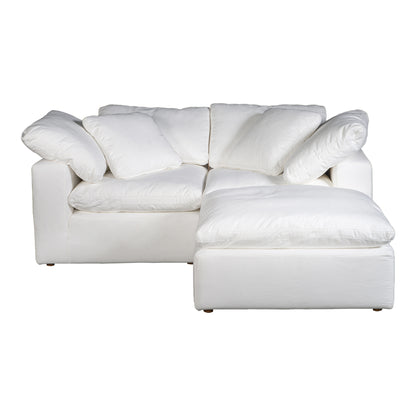 Tera Condo Classic L-Shaped Modular Sectional Cream White Modular Sectionals, White / Wood and Plywood Frame