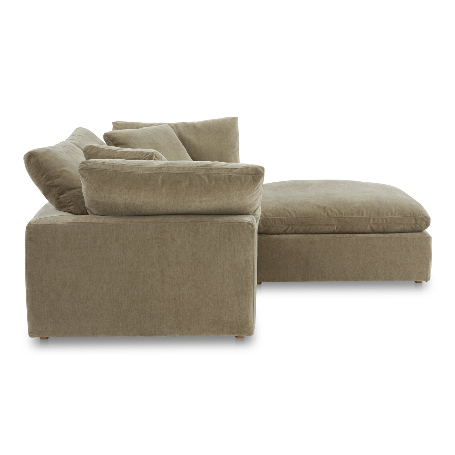 Tera Lounge Modular Sectional Desert Sage Modular Sectionals, Green / Wood and Plywood Frame