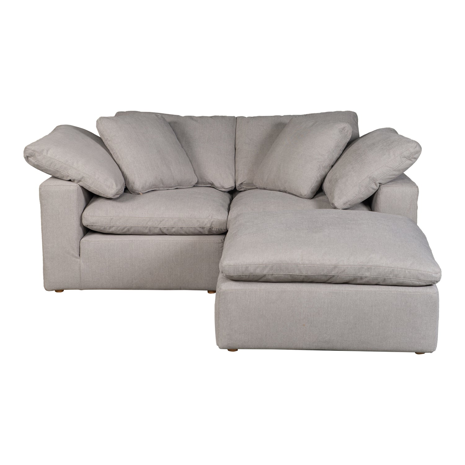 Tera Condo Nook Modular Sectional Cream White Modular Sectionals, White / Wood and Plywood Frame