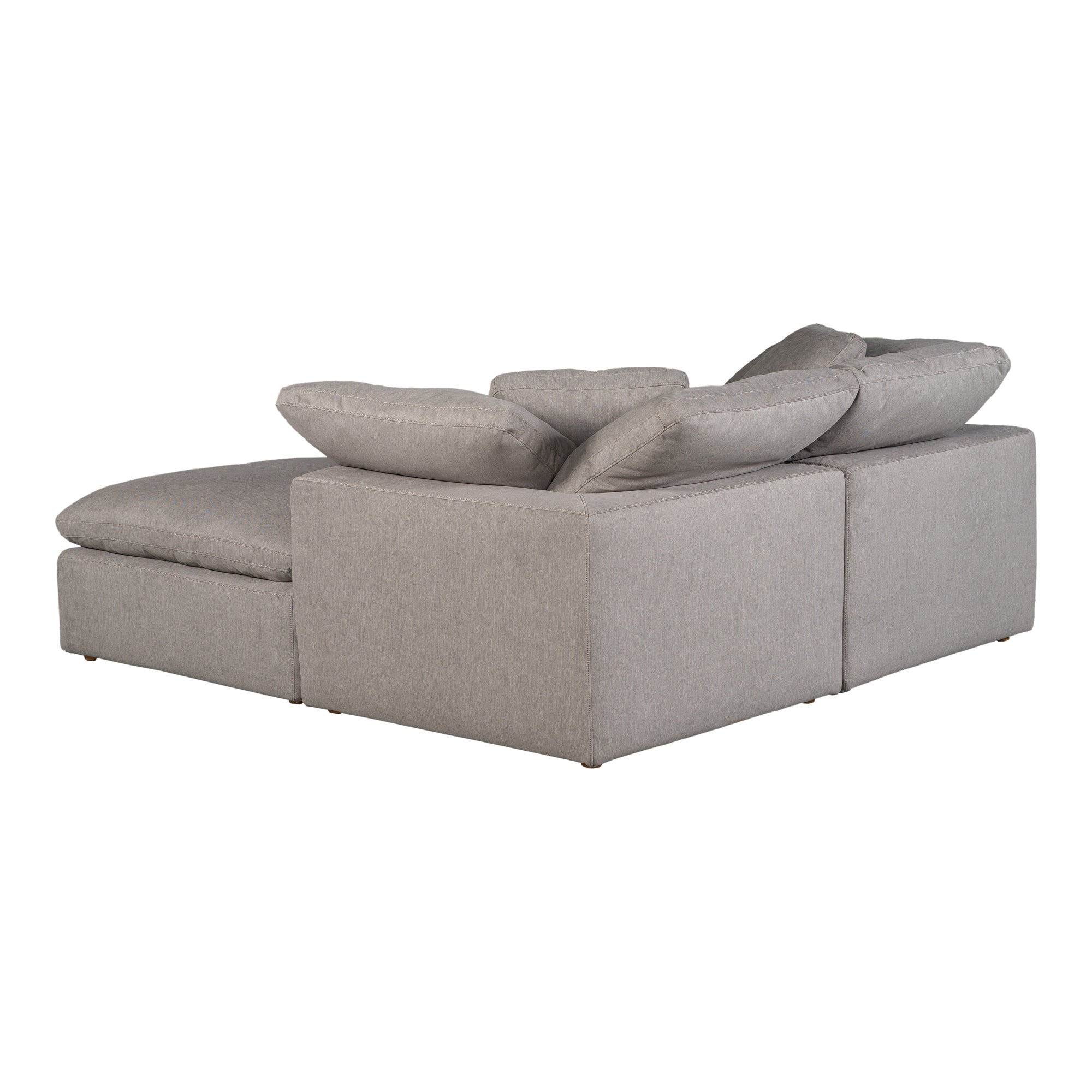 Tera Condo Nook Modular Sectional Cream White Modular Sectionals, White / Wood and Plywood Frame