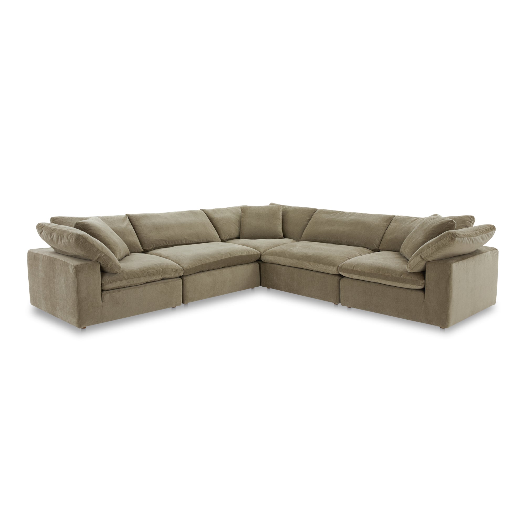 Tera Nook Modular Sectional Desert Sage Modular Sectionals, Green / Wood and Plywood Frame