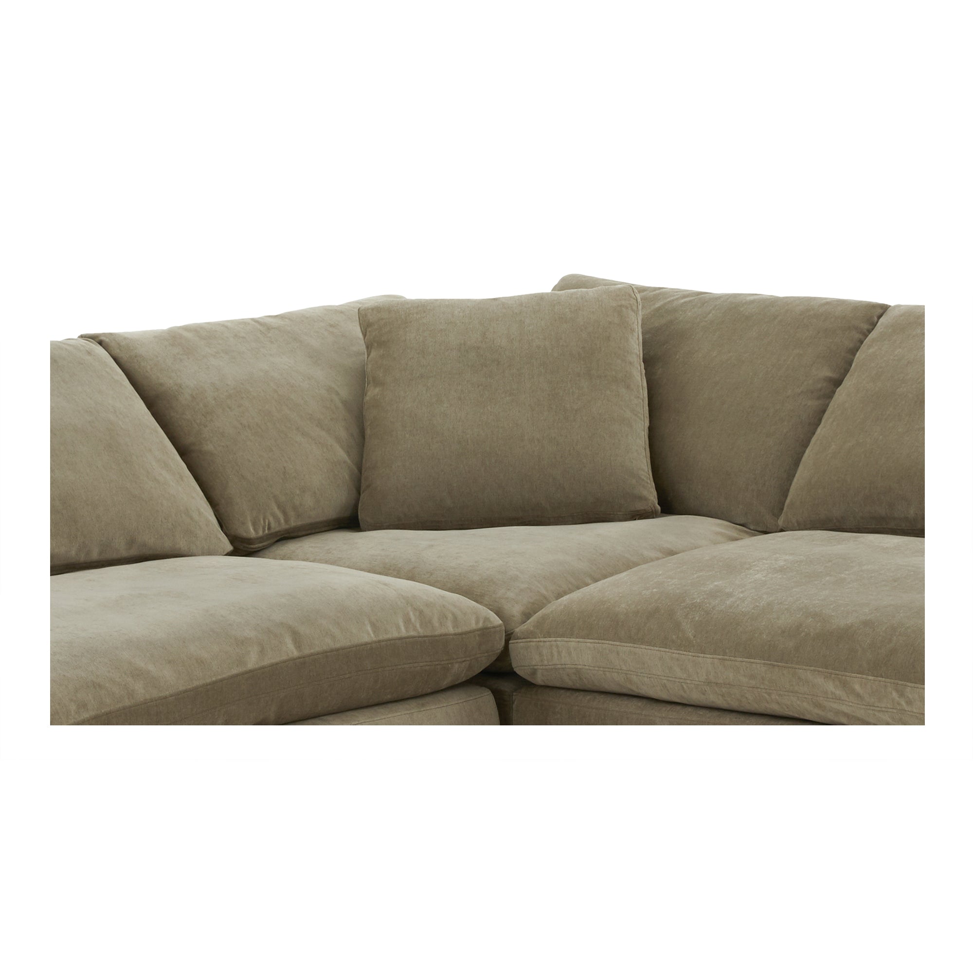 Tera Nook Modular Sectional Desert Sage Modular Sectionals, Green / Wood and Plywood Frame