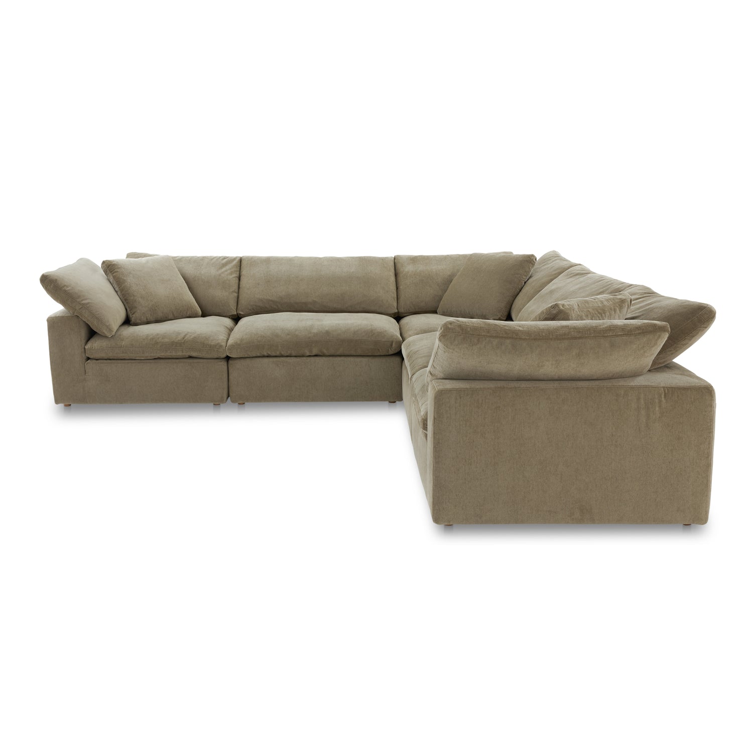 Tera Nook Modular Sectional Desert Sage Modular Sectionals, Green / Wood and Plywood Frame