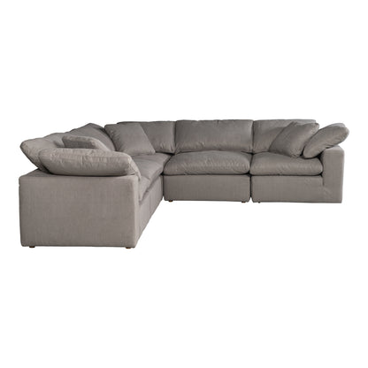 Tera Condo Lounge Modular Sectional Light Grey Modular Sectionals, Grey / Wood and Plywood Frame