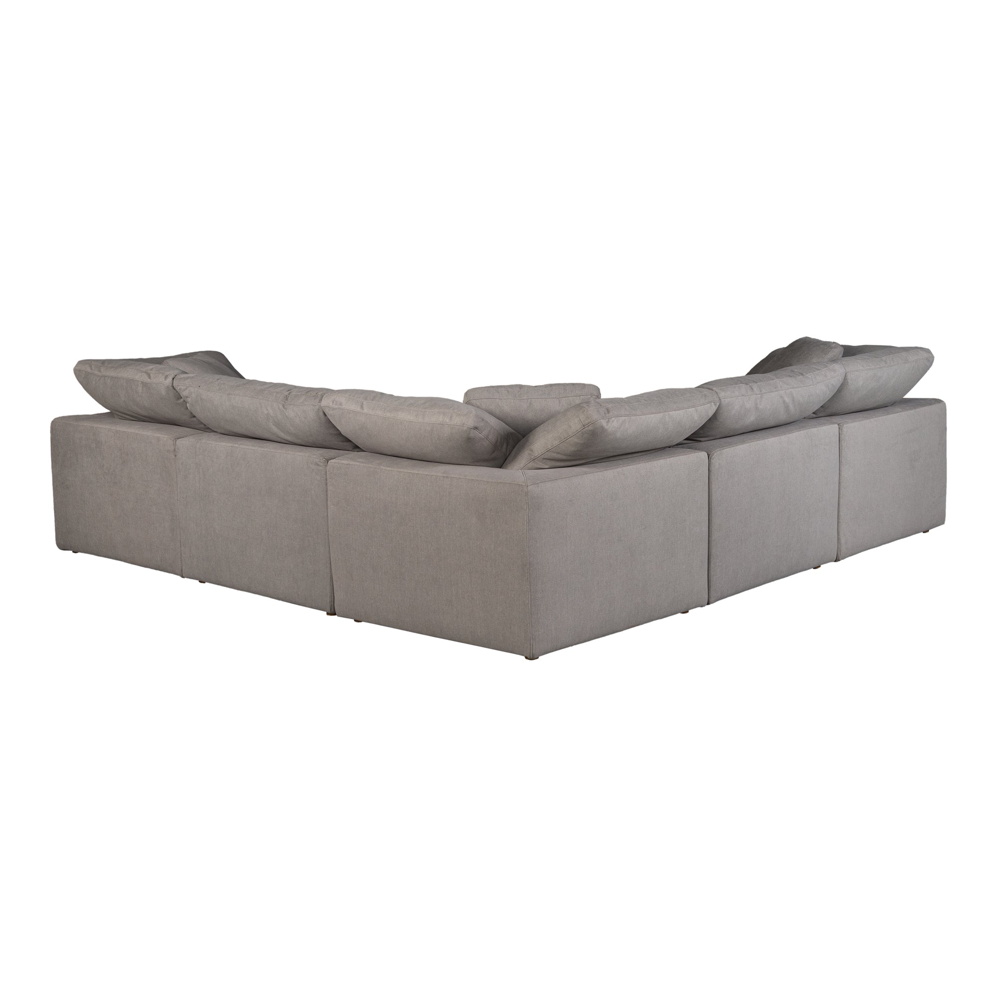 Tera Condo Lounge Modular Sectional Light Grey Modular Sectionals, Grey / Wood and Plywood Frame