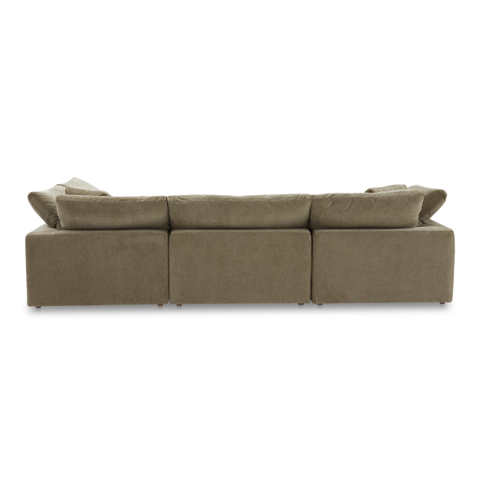 Tera Classic L-Shaped Modular Sectional Desert Sage Modular Sectionals, Green / Wood and Plywood Frame