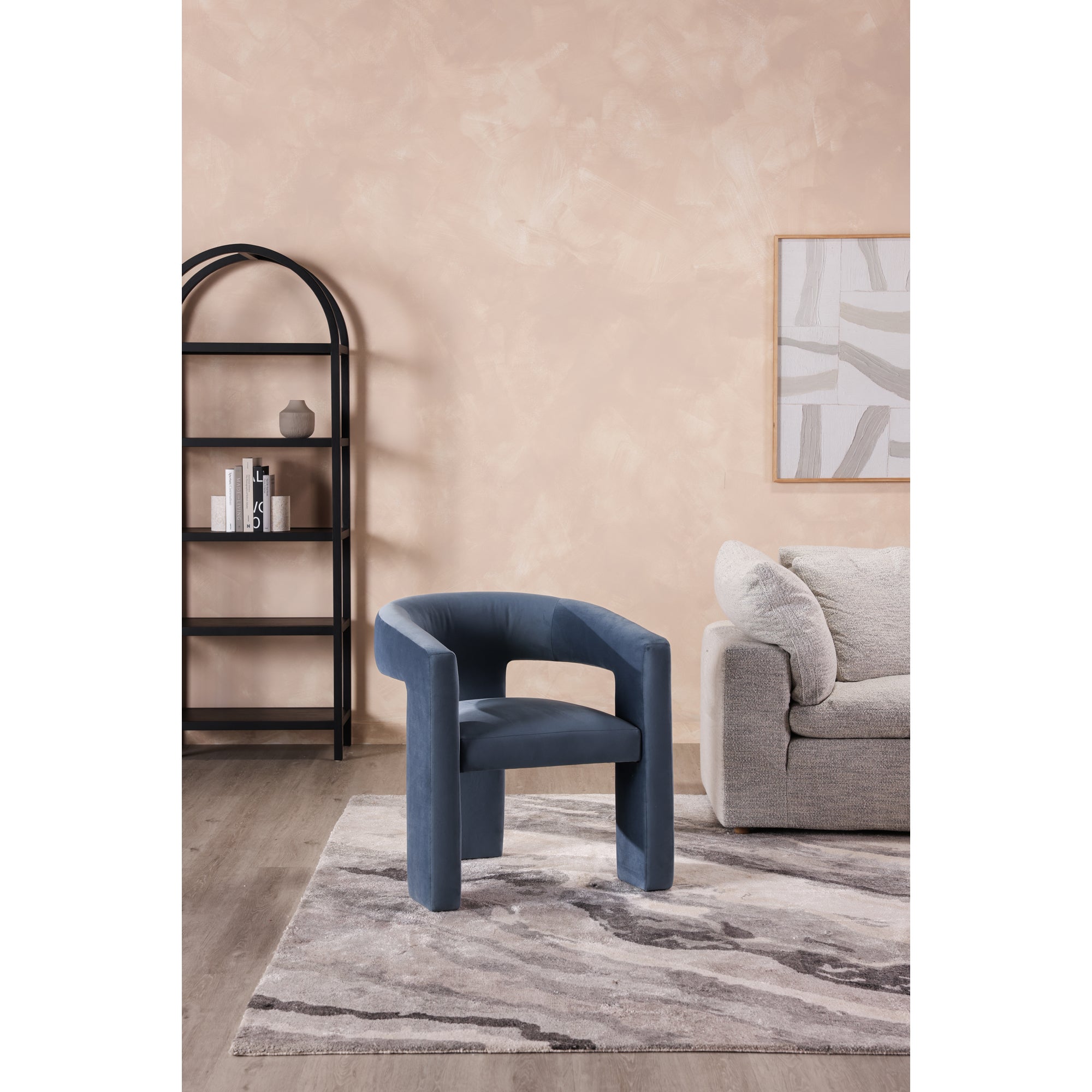 Elio Chair Rosa Clay Accent Chairs, Pink / Plywood Frame