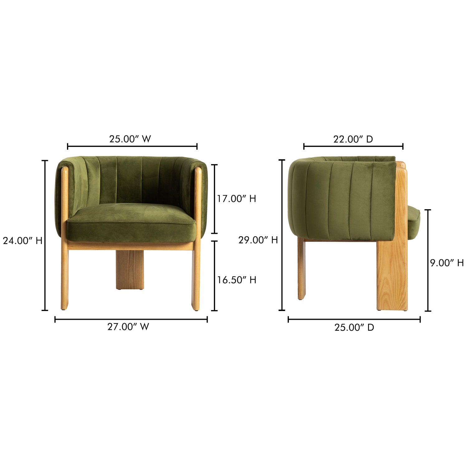 Faline Sofa Shadow Grey Sofas, Grey / Solid Pine &amp; Plywood Frame