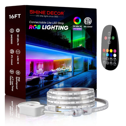 Connector Kit for 110V 7x13mm RGB LED Lite Strip Lights
