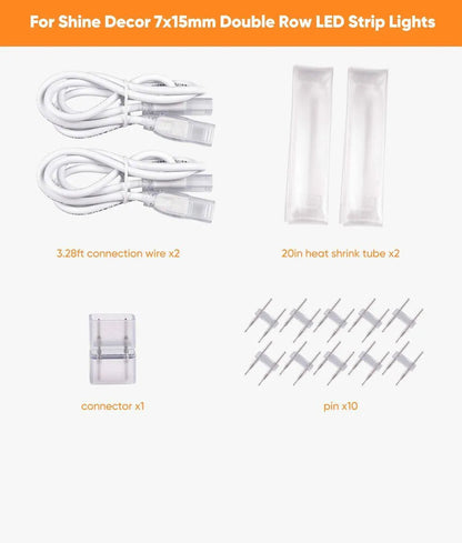 Connector Kit for 110V LED Strip Light-6x10mm Proselect strip