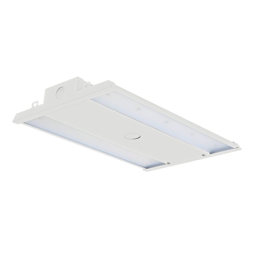 LED Linear High Bay Light - Wattage Adjustable (90W/145W), AC347-480V High Voltage, 5000K, 20000 Lumens, 0-10V Dimmable, UL and DLC Premium Listed - White