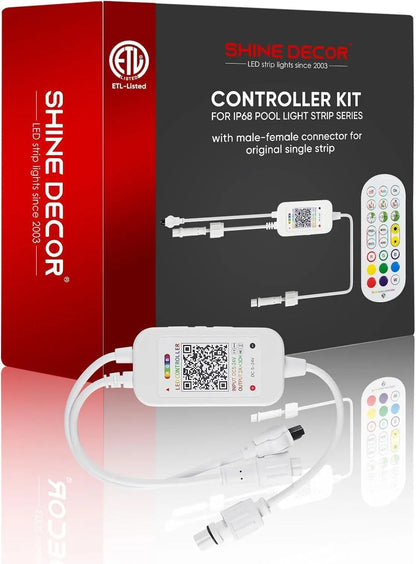 Extra Controller of 24V IP68 Pool Lighting Smart RGB Led Strip Solid Silicone