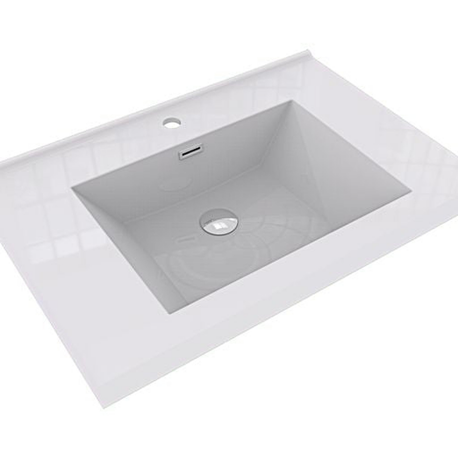 Eden 30&quot; Dark Gray Oak Wall-Mounted Modern Vanity With Single Reinforced White Acrylic Sink