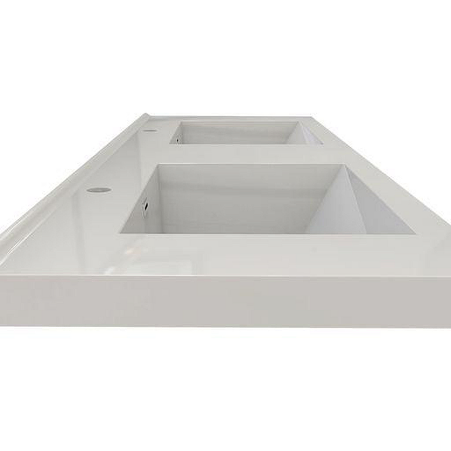 Eden 60&quot; Rosewood Wall-Mounted Modern Vanity With Double Reinforced White Acrylic Sinks