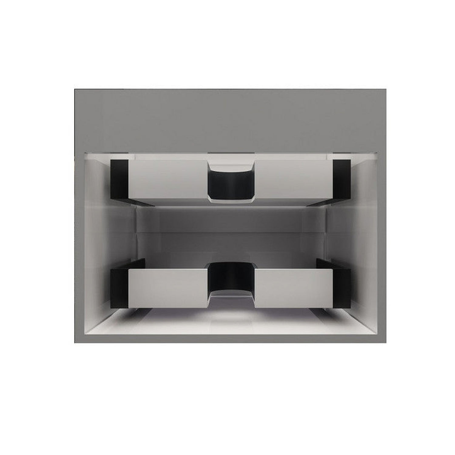 Prime 24&quot; Gloss White Wall-Mounted Vanity With Single Reinforced White Acrylic Sink