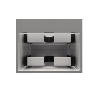 Prime 24&quot; Gloss White Wall-Mounted Vanity With Single Reinforced White Acrylic Sink