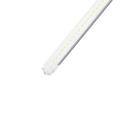 8ft LED Tube Light - 40W - 5000K - 5000 Lumens - AC100-277V - Clear Cover - R17D - (25-Pack)