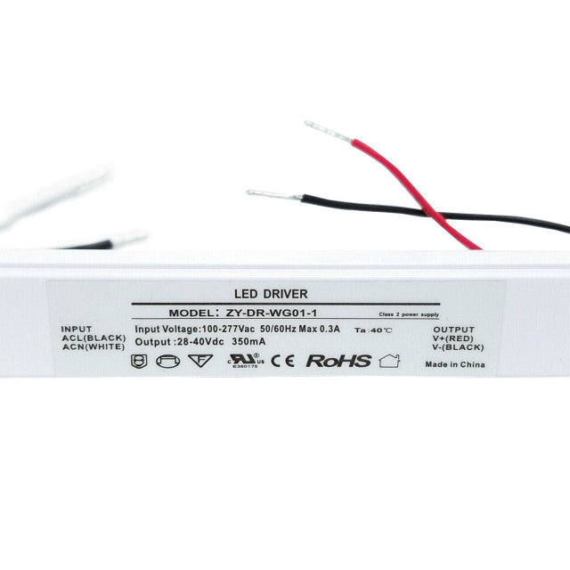 60W LED Driver - 100-277VAC Input, 1650mA, DC27-42V, 0-10 Dimming