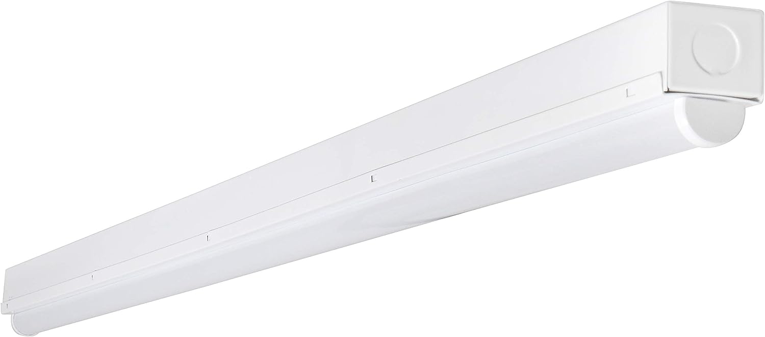 8ft LED Strip Light 40W/50W/60W Wattage Adjustable, 3500K/4000K/5000K CCT Changeable, 100-277V, ETL, DLC 5.1 Premium, with Lifting Cables, Linkable Plate, Recessed Mounting Fixture (4-Pack)