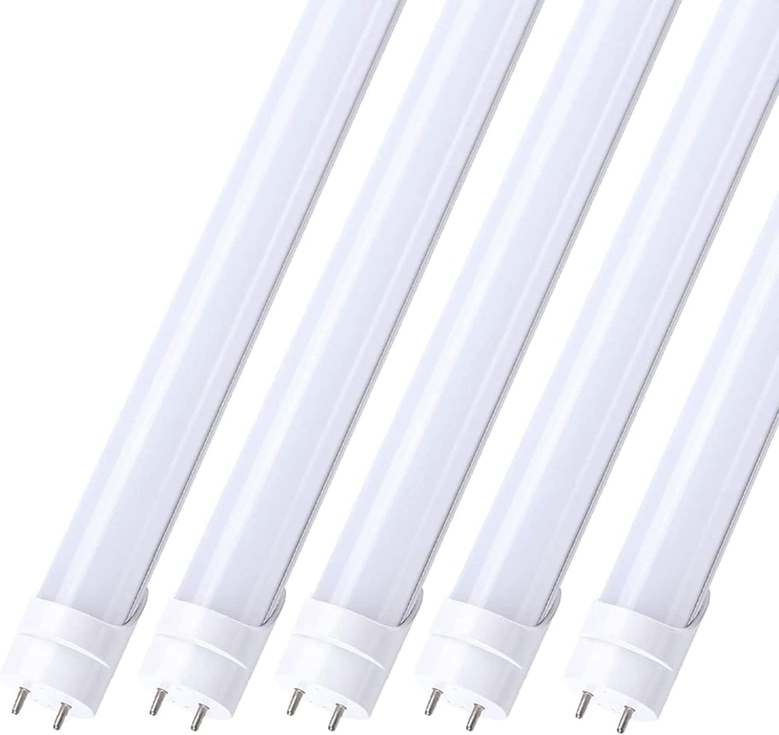 4ft LED Tube Light - 12W - 4000K - 1560 Lumens - AC100-277V - Frosted Cover - Bypass Ballast/Type B/Double Ended - (25-Pack)