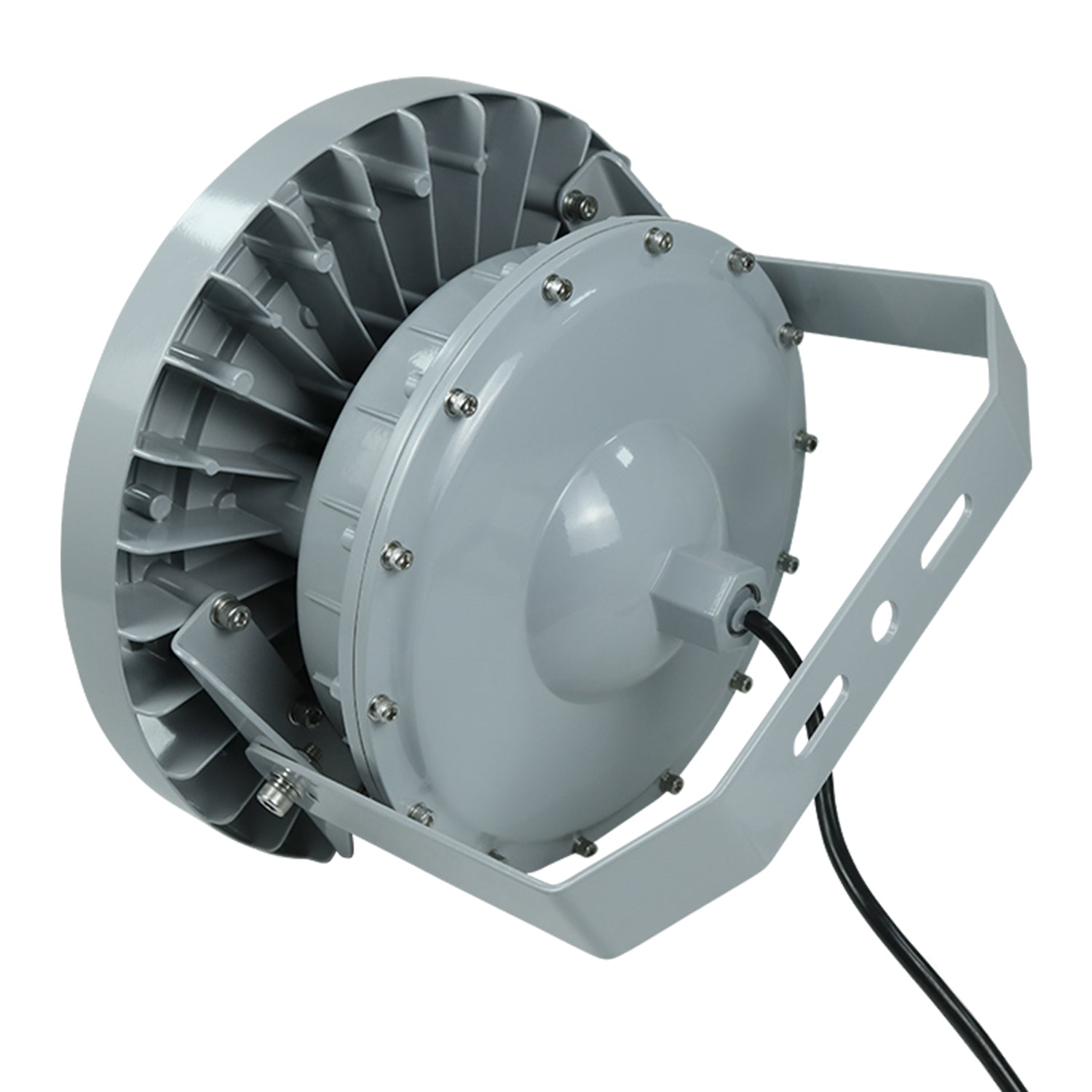 C Series 60W Non-Dimmable LED Explosion Proof Round High Bay Light: Reliable and High-performance Lighting Solution for Hazardous Locations with 8100LM and IP66 Protection, Ideal for Industrial Environments